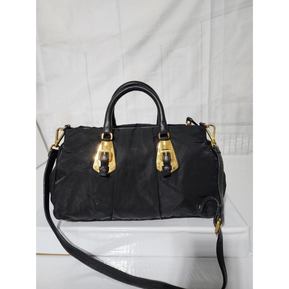 Prada Convertible Satchel Tessuto Bag Black - Picture 7 of 13